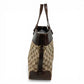 GUCCI 106251 GG Logo Tote Bag Shoulder Bag GG Canvas/Leather Unisex Beige