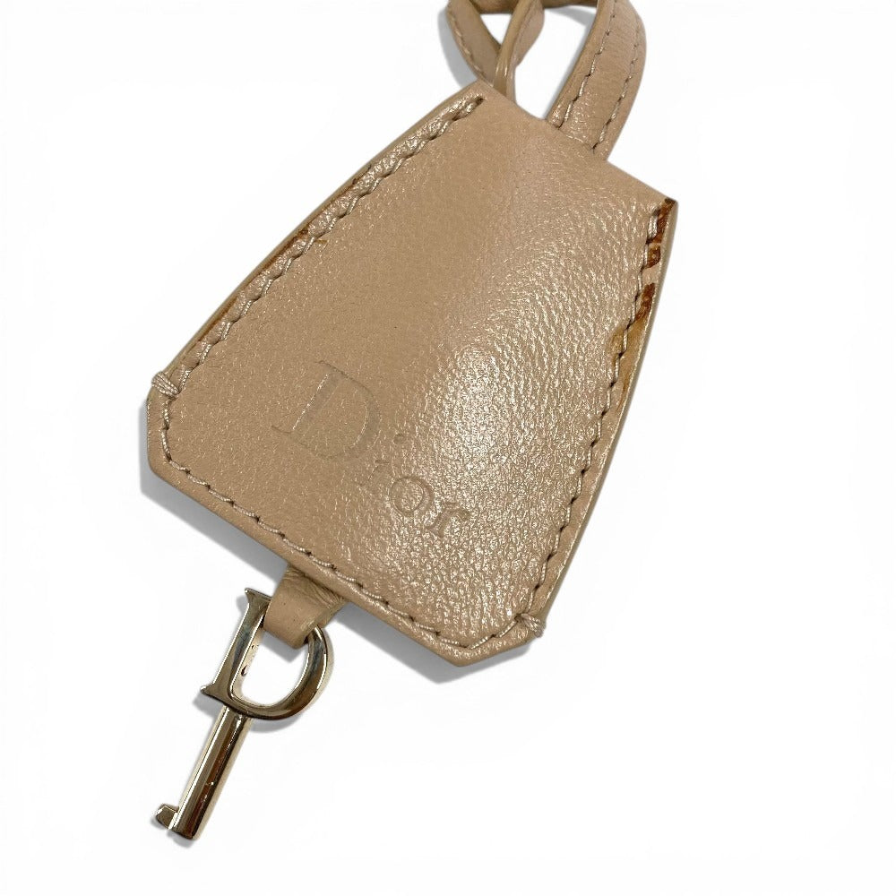 Dior カナージュ ロゴ チェーンバッグ カバン 肩掛け ハンドバッグ フラップ ショルダーバッグ エナメル レディース ベージュ系