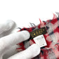 LOUIS VUITTON グラフィティ ロゴ ストール フリンジ ショール ウール ユニセックス レッド