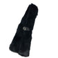 GUCCI 185746 G-logo Fur Tippet Scarf Unisex Black