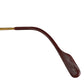 CARTIER Logo Trinity Glasses Eyewear Eyeglasses Metal Unisex Gold