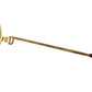 CARTIER Logo Trinity Glasses Eyewear Eyeglasses Metal Unisex Gold