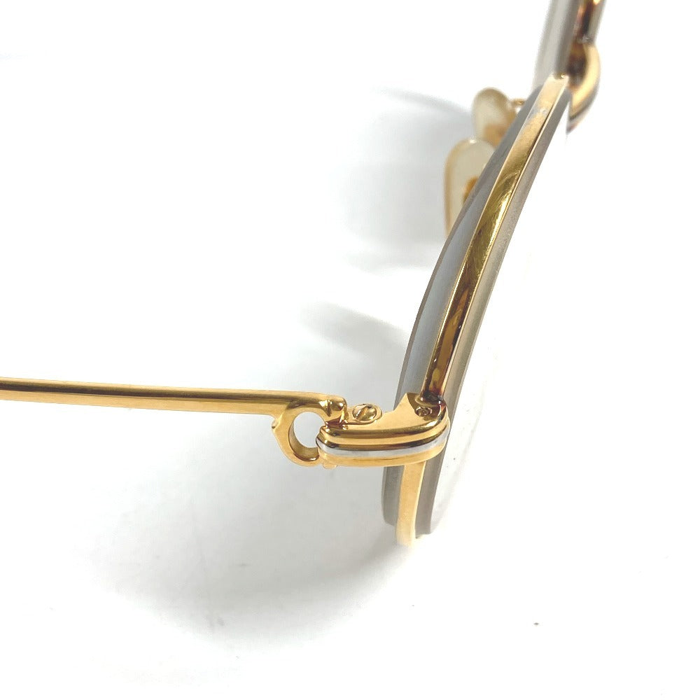 CARTIER ロゴ トリニティ めがね メガネ アイウェア 眼鏡 眼鏡 メタル ユニセックス ゴールド