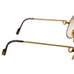 CARTIER Logo Eyeglasses Eyewear Glasses Metal Unisex Gold