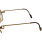 CARTIER Logo Eyeglasses Eyewear Glasses Metal Unisex Gold