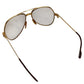 CARTIER Logo Eyeglasses Eyewear Glasses Metal Unisex Gold