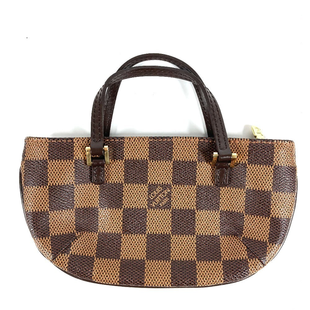 LOUIS VUITTON N51120 ダミエ マノスクGM ポーチのみ カバン ハンドバッグ ポーチ ダミエキャンバス レディース エベヌ ブラウン