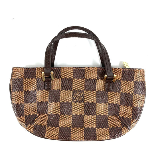 LOUIS VUITTON N51120 ダミエ マノスクGM ポーチのみ カバン ハンドバッグ ポーチ ダミエキャンバス レディース エベヌ ブラウン