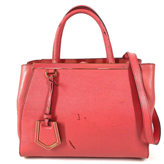 FENDI 8BH253 プチ トゥージュール プチ ゥージュール 2WAYバッグ カバン ショルダーバッグ 斜め掛け ハンドバッグ レザー レディース ピンク