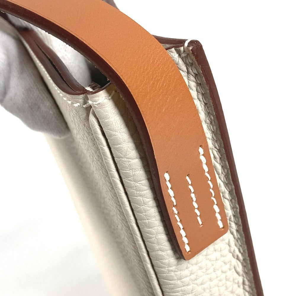 HERMES パースペクティブキャヴァリエール21 カバン ポシェット 斜め掛け ショルダーバッグ トゴ ユニセックス アイボリー系