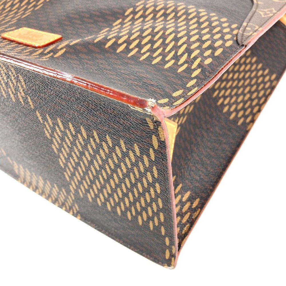 LOUIS VUITTON N40355 NIGOコラボ ダミエ ジャイアント LVスクエアード ミニトート 2WAYバッグ ハンドバッグ ショルダーバッグ カバン 斜め掛け トートバッグ ダミエキャンバス ユニセックス ブラウン