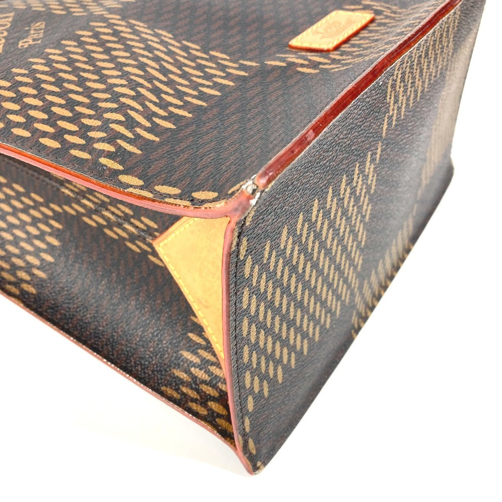 LOUIS VUITTON N40355 NIGOコラボ ダミエ ジャイアント LVスクエアード ミニトート 2WAYバッグ ハンドバッグ ショルダーバッグ カバン 斜め掛け トートバッグ ダミエキャンバス ユニセックス ブラウン