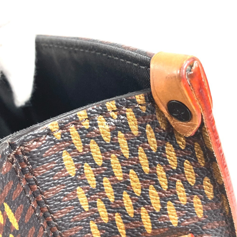 LOUIS VUITTON N40355 NIGOコラボ ダミエ ジャイアント LVスクエアード ミニトート 2WAYバッグ ハンドバッグ ショルダーバッグ カバン 斜め掛け トートバッグ ダミエキャンバス ユニセックス ブラウン