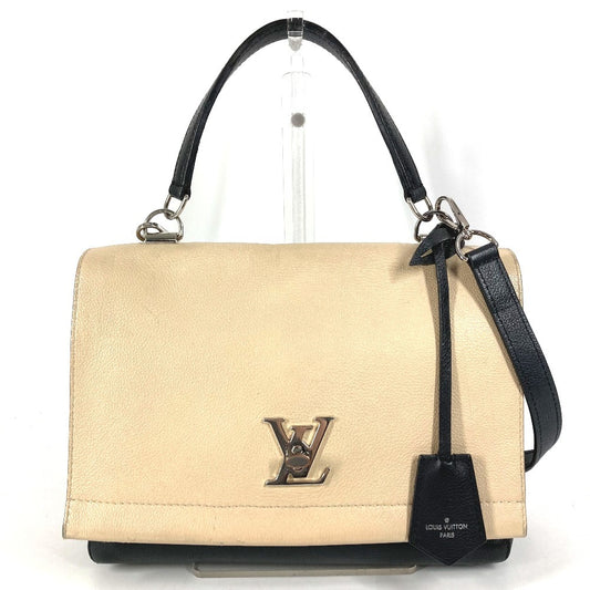 LOUIS VUITTON M50252 バイカラー ロックミー カルターブル トートバッグ カバン 斜め掛け ショルダーバッグ 2WAYバッグ ハンドバッグ レザー レディース ブラック