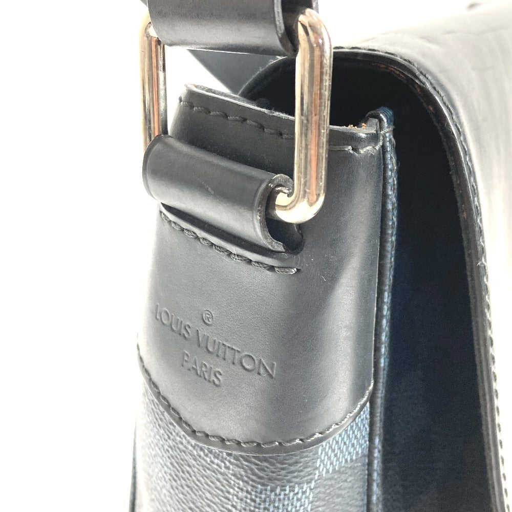 LOUIS VUITTON N41585 ダミエコバルト ニューポート メッセンジャーMM メッセンジャーバッグ カバン 斜め掛け フラップ ショルダーバッグ ダミエコバルトキャンバス ユニセックス ネイビー