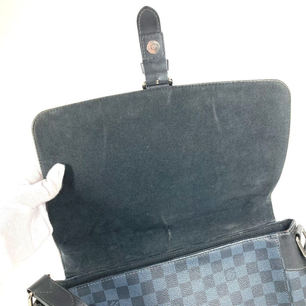 LOUIS VUITTON N41585 ダミエコバルト ニューポート メッセンジャーMM メッセンジャーバッグ カバン 斜め掛け フラップ ショルダーバッグ ダミエコバルトキャンバス ユニセックス ネイビー