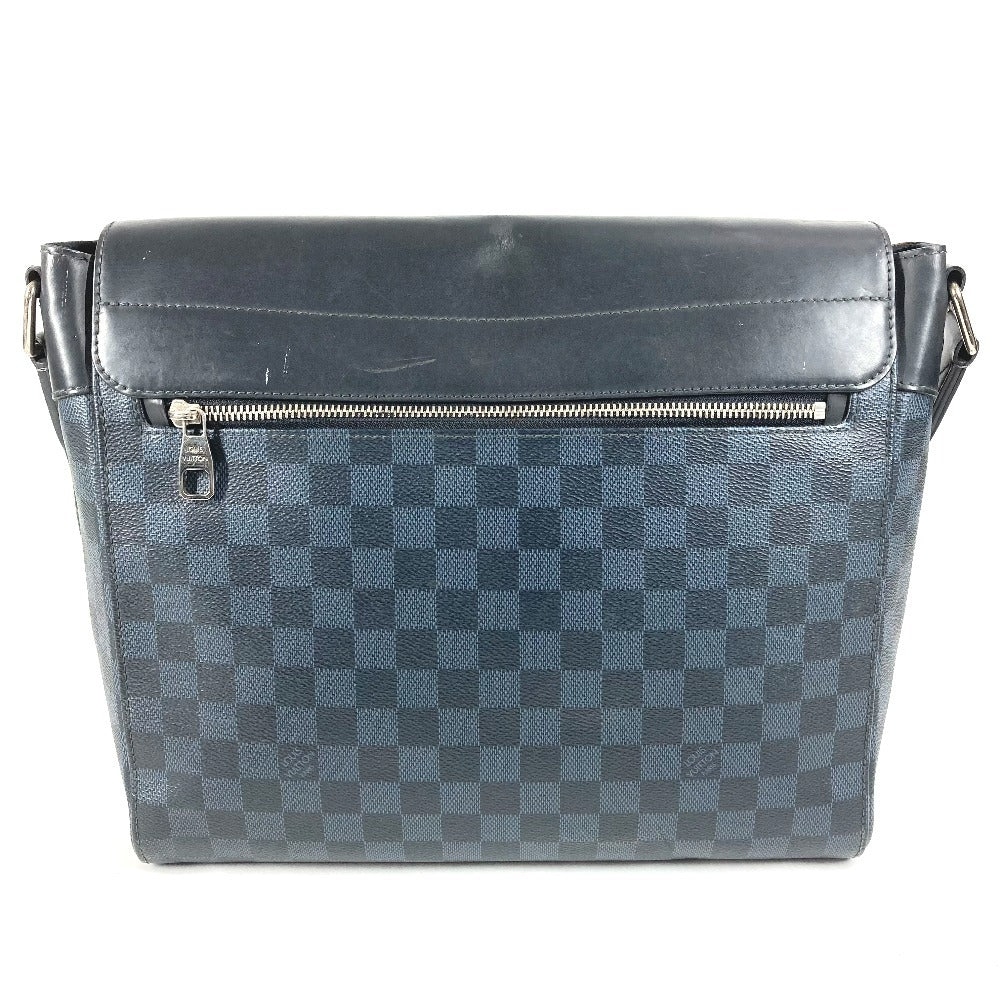 LOUIS VUITTON N41585 ダミエコバルト ニューポート メッセンジャーMM メッセンジャーバッグ カバン 斜め掛け フラップ ショルダーバッグ ダミエコバルトキャンバス ユニセックス ネイビー