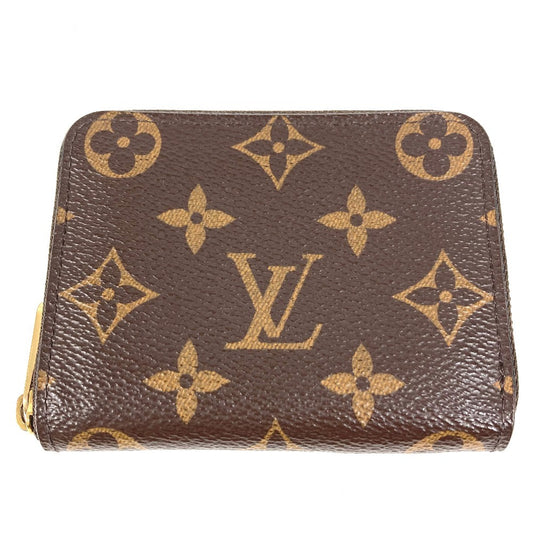 LOUIS VUITTON M60067 モノグラム ジッピーコインパース 小銭入れ 財布 ラウンドファスナー コインケース モノグラムキャンバス ユニセックス ブラウン