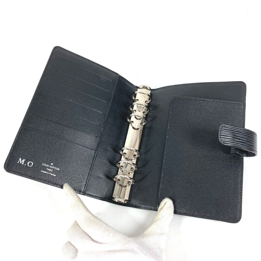 LOUIS VUITTON R20202 エピ アジェンダMM アジェンダ MM システム手帳 ケース ステーショナリー 手帳カバー エピレザー ユニセックス ノワール ブラック