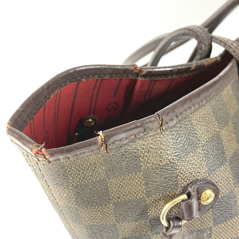 LOUIS VUITTON N41358 Damier Neverfull MM Neverfull MM Bag Shoulder Bag Handbag Tote Bag Damier Canvas Unisex Ebene Brown