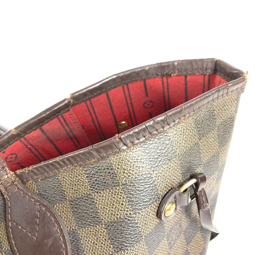 LOUIS VUITTON N41358 Damier Neverfull MM Neverfull MM Bag Shoulder Bag Handbag Tote Bag Damier Canvas Unisex Ebene Brown
