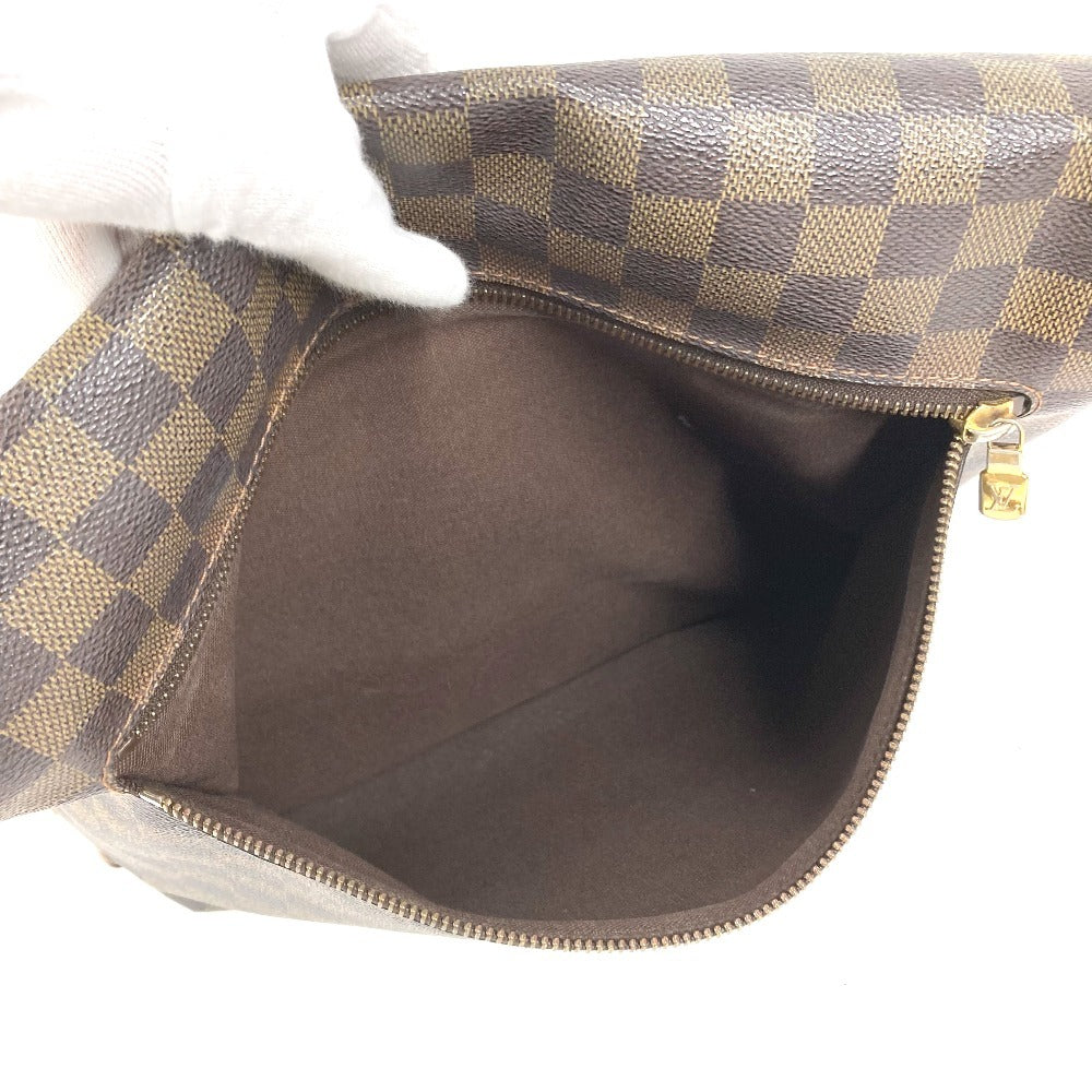 LOUIS VUITTON N51211 ダミエ ブルックリンMM ブルックリン MM 斜め掛け フラップ メッセンジャーバッグ ショルダーバッグ ダミエキャンバス ユニセックス エベヌ ブラウン