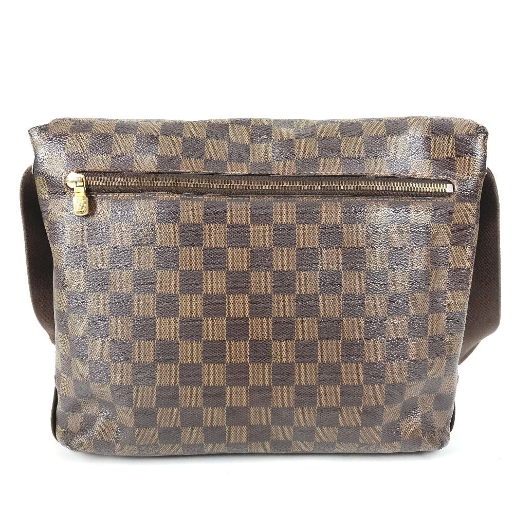 LOUIS VUITTON N51211 ダミエ ブルックリンMM ブルックリン MM 斜め掛け フラップ メッセンジャーバッグ ショルダーバッグ ダミエキャンバス ユニセックス エベヌ ブラウン