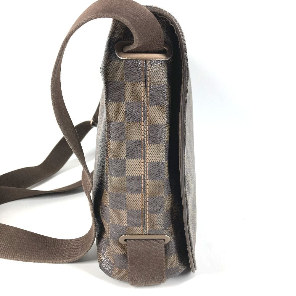 LOUIS VUITTON N51211 ダミエ ブルックリンMM ブルックリン MM 斜め掛け フラップ メッセンジャーバッグ ショルダーバッグ ダミエキャンバス ユニセックス エベヌ ブラウン