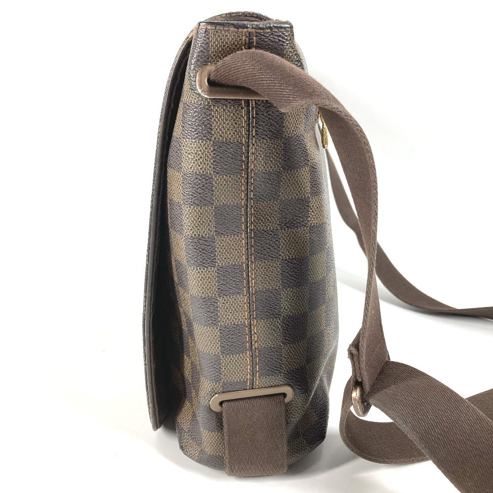 LOUIS VUITTON N51211 ダミエ ブルックリンMM ブルックリン MM 斜め掛け フラップ メッセンジャーバッグ ショルダーバッグ ダミエキャンバス ユニセックス エベヌ ブラウン