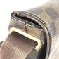 LOUIS VUITTON N51211 ダミエ ブルックリンMM ブルックリン MM 斜め掛け フラップ メッセンジャーバッグ ショルダーバッグ ダミエキャンバス ユニセックス エベヌ ブラウン