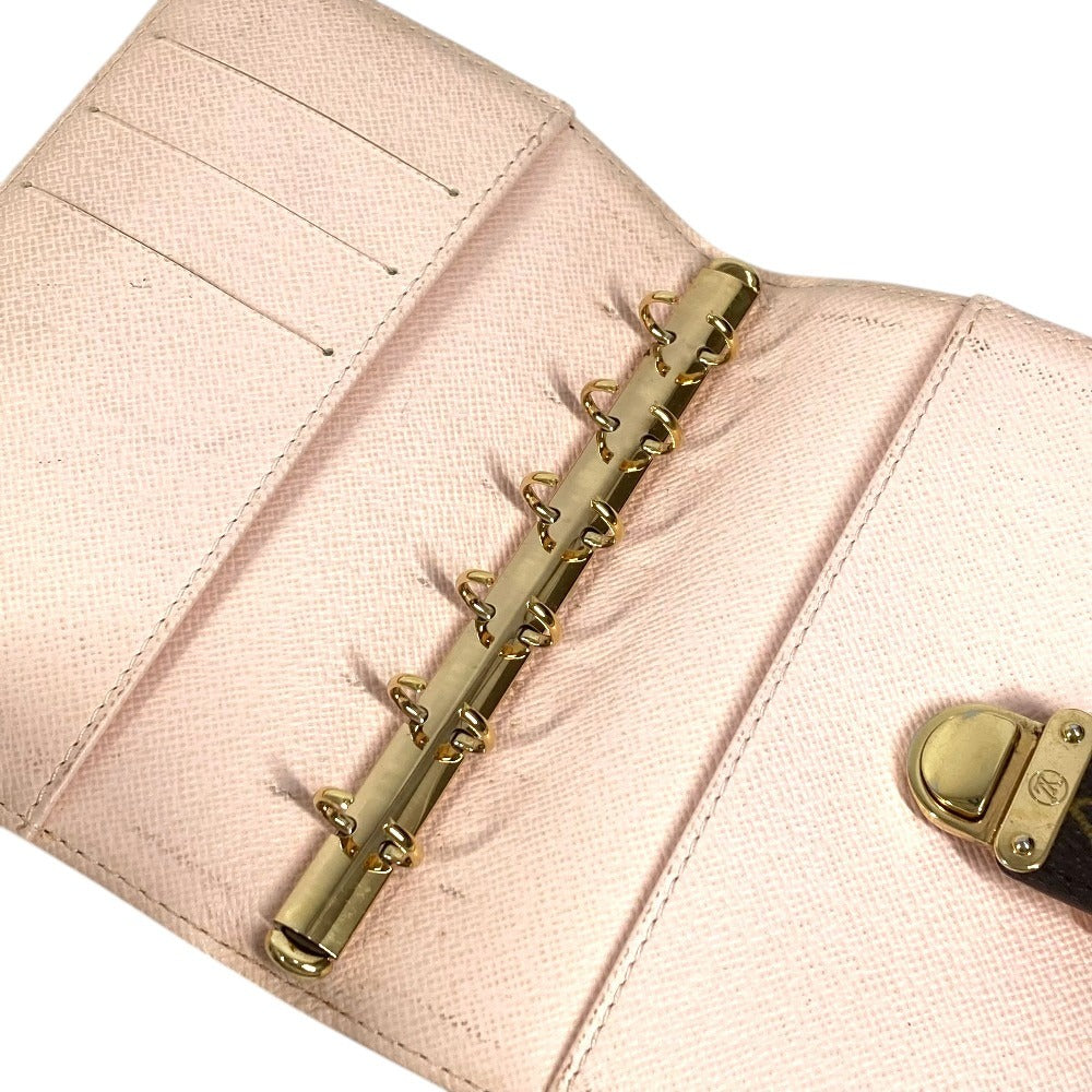 LOUIS VUITTON R21013 モノグラム アジェンダPM アジェンダ PM アジェンダコアラ システム手帳 ステーショナリー 手帳カバー モノグラムキャンバス ユニセックス ピンク