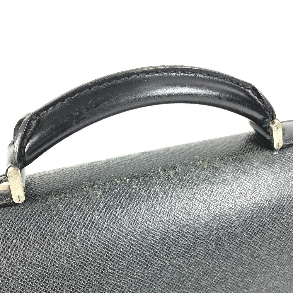LOUIS VUITTON M30032 タイガ セルヴィエット モスコバ ブリーフケース ハンドバッグ 書類バッグ ビジネスバッグ タイガレザー メンズ アルドワーズ ブラック