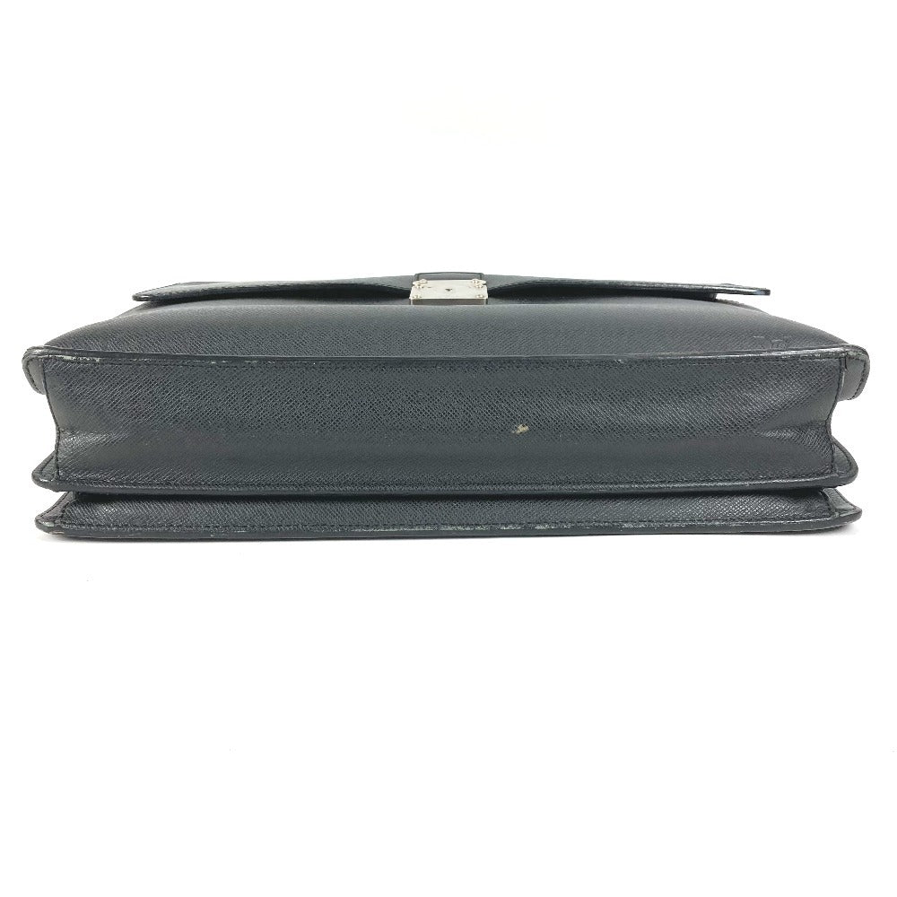 LOUIS VUITTON M30032 タイガ セルヴィエット モスコバ ブリーフケース ハンドバッグ 書類バッグ ビジネスバッグ タイガレザー メンズ アルドワーズ ブラック