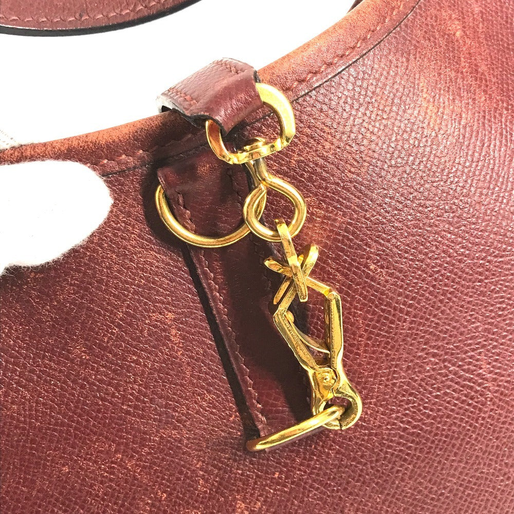 HERMES ヴィンテージ トリム31 トリム 31 カバン 肩掛け トートバッグ ショルダーバッグ レザー ユニセックス ブラウン系