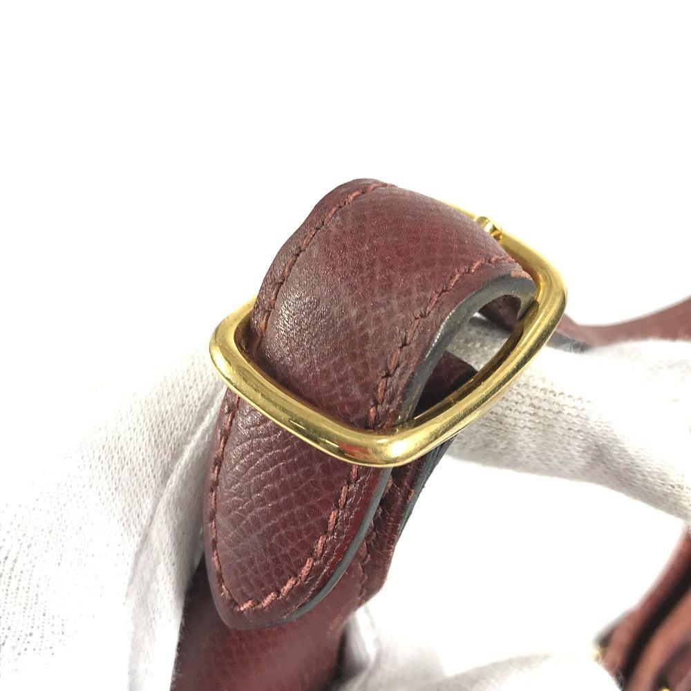 HERMES ヴィンテージ トリム31 トリム 31 カバン 肩掛け トートバッグ ショルダーバッグ レザー ユニセックス ブラウン系
