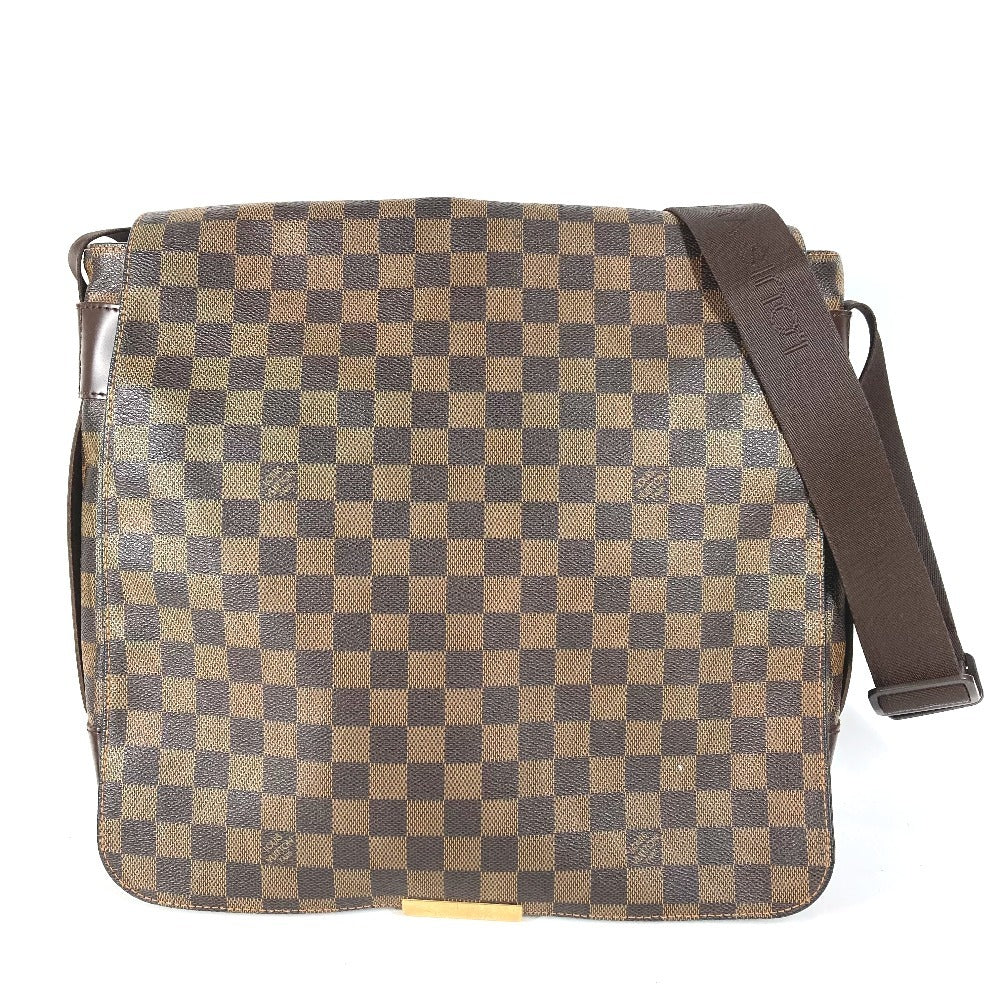 LOUIS VUITTON N45258 ダミエ バスティーユ　 カバン フラップ 斜め掛け メッセンジャーバッグ ショルダーバッグ ダミエキャンバス ユニセックス エベヌ ブラウン