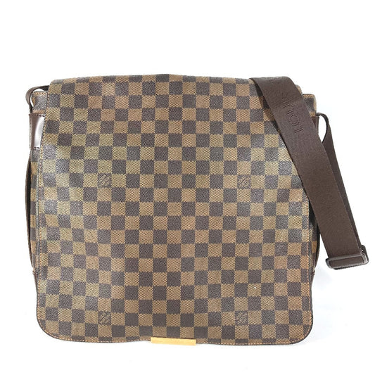 LOUIS VUITTON N45258 ダミエ バスティーユ　 カバン フラップ 斜め掛け メッセンジャーバッグ ショルダーバッグ ダミエキャンバス ユニセックス エベヌ ブラウン