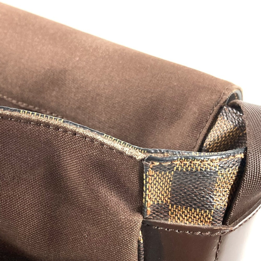 LOUIS VUITTON N45258 ダミエ バスティーユ　 カバン フラップ 斜め掛け メッセンジャーバッグ ショルダーバッグ ダミエキャンバス ユニセックス エベヌ ブラウン