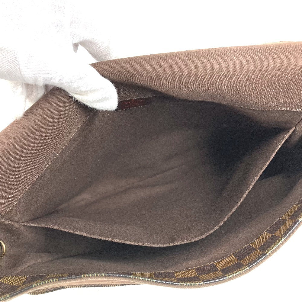 LOUIS VUITTON N45258 ダミエ バスティーユ　 カバン フラップ 斜め掛け メッセンジャーバッグ ショルダーバッグ ダミエキャンバス ユニセックス エベヌ ブラウン