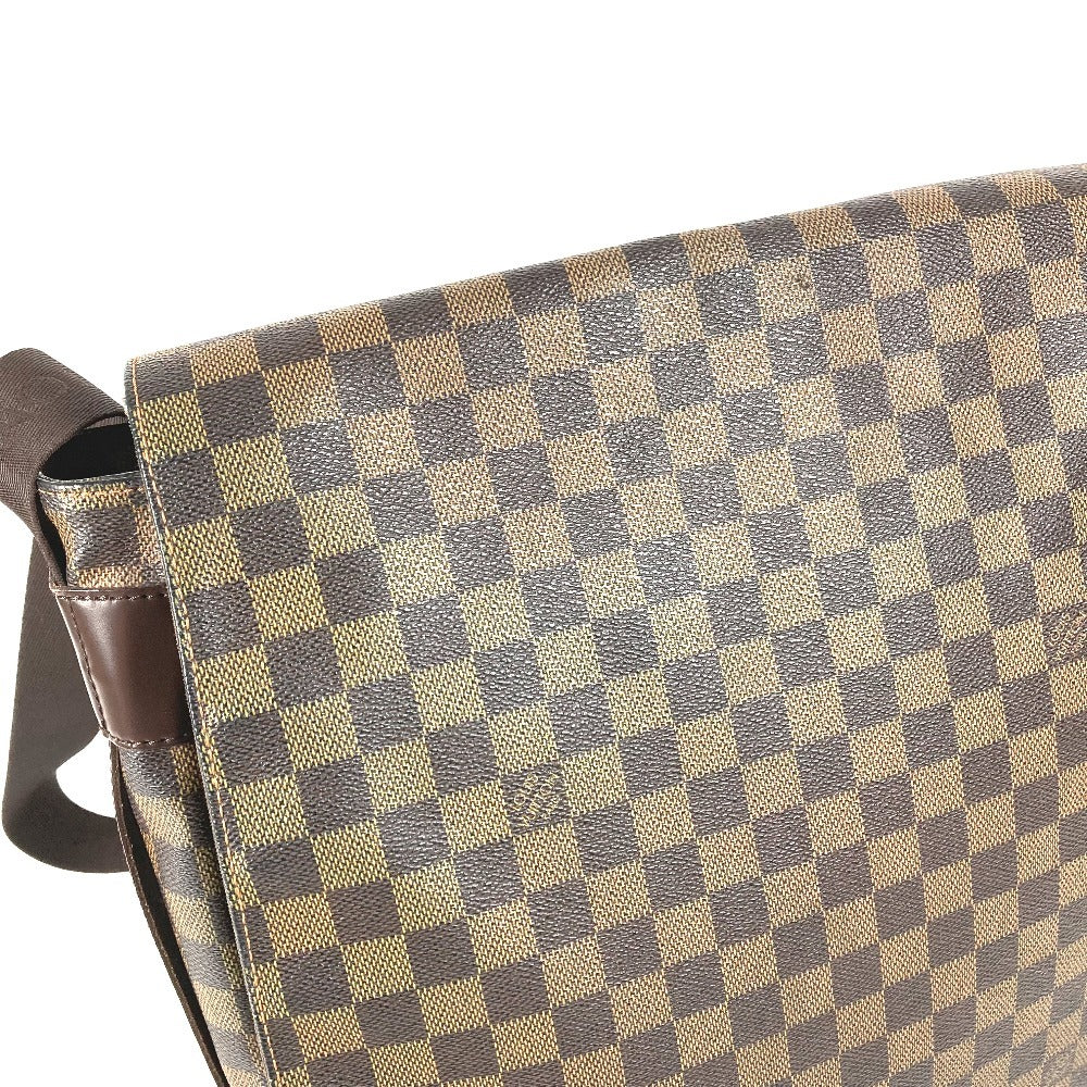LOUIS VUITTON N45258 ダミエ バスティーユ　 カバン フラップ 斜め掛け メッセンジャーバッグ ショルダーバッグ ダミエキャンバス ユニセックス エベヌ ブラウン