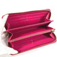 LOUIS VUITTON M90019 Ikat Flower Zippy Wallet Long Wallet Round Zipper Patent Leather Women's Pink