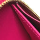 LOUIS VUITTON M90019 Ikat Flower Zippy Wallet Long Wallet Round Zipper Patent Leather Women's Pink
