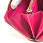 LOUIS VUITTON M90019 Ikat Flower Zippy Wallet Long Wallet Round Zipper Patent Leather Women's Pink