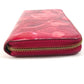 LOUIS VUITTON M90019 Ikat Flower Zippy Wallet Long Wallet Round Zipper Patent Leather Women's Pink