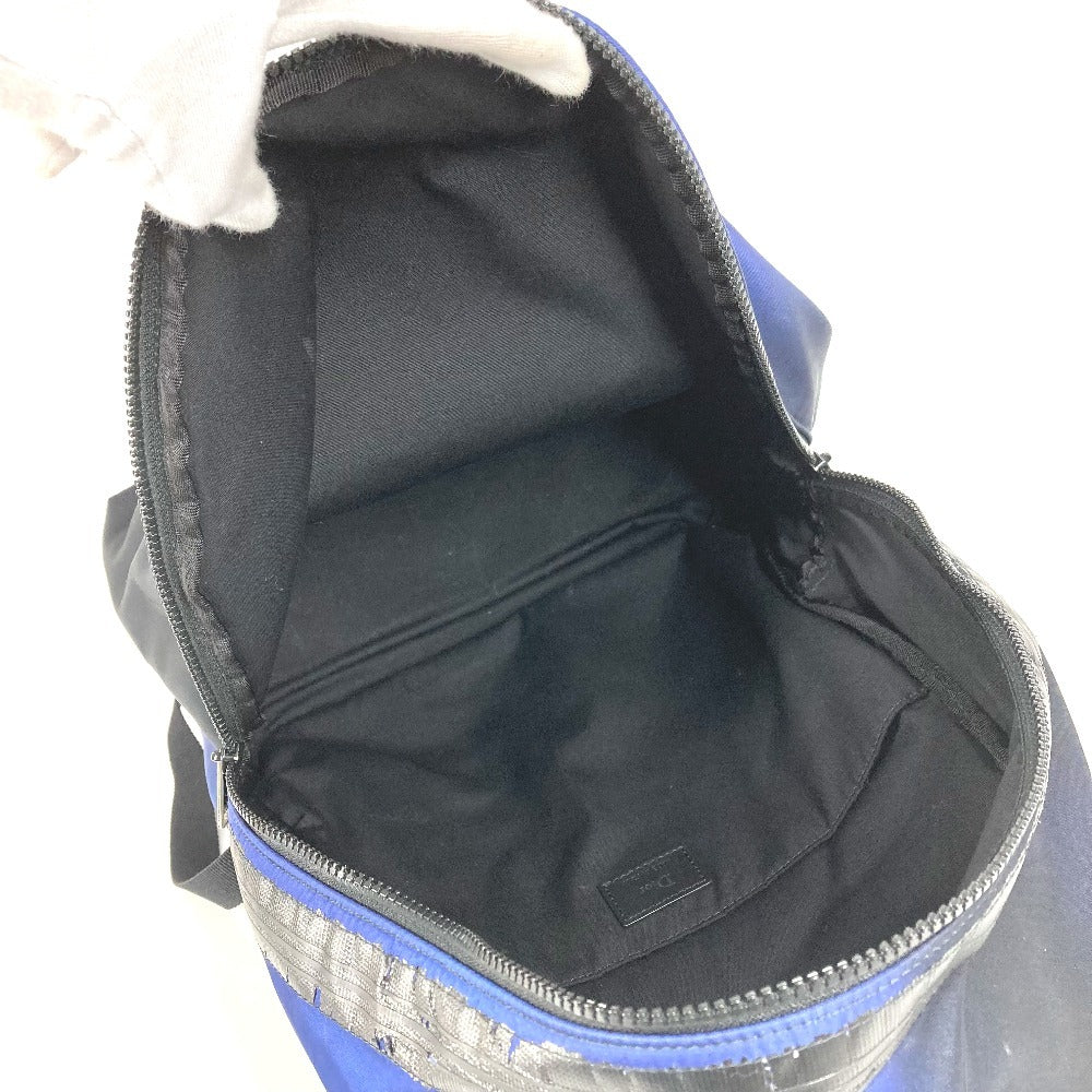 Dior Logo Gradient Bag Backpack Rucksack Nylon Unisex Blue