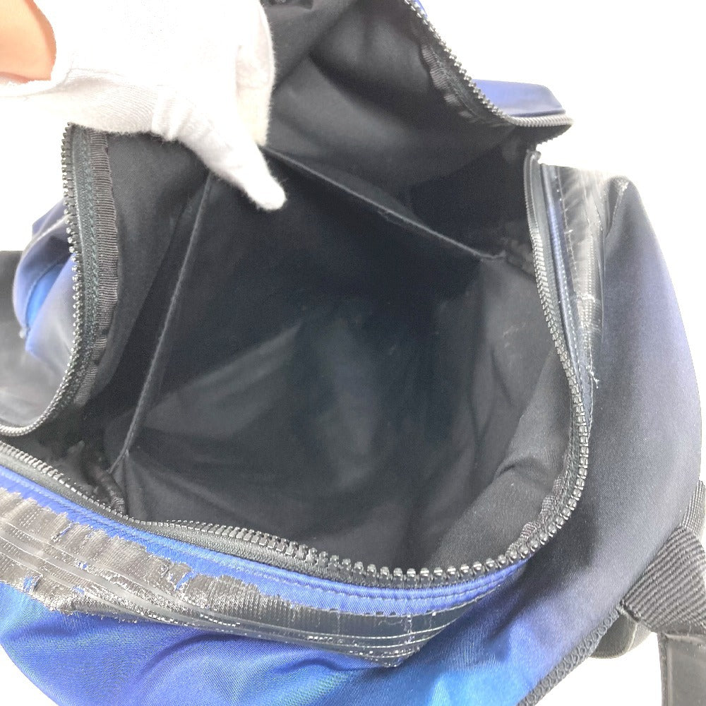 Dior Logo Gradient Bag Backpack Rucksack Nylon Unisex Blue