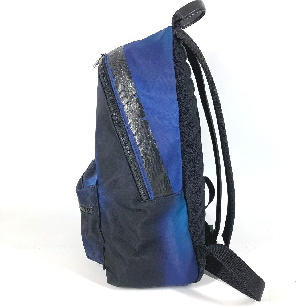 Dior Logo Gradient Bag Backpack Rucksack Nylon Unisex Blue