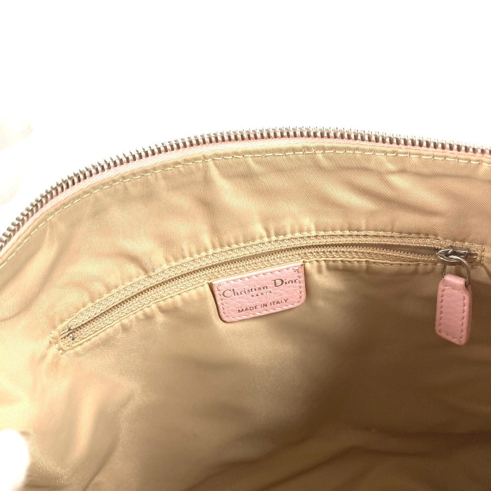 Dior Plate Logo Trotter Logo Diorissimo Bag Crossbody Shoulder Bag Leather/Canvas Unisex Beige