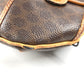 CELINE Macadam Logo Crossbody Bag Flap Shoulder Bag Leather Unisex Brown