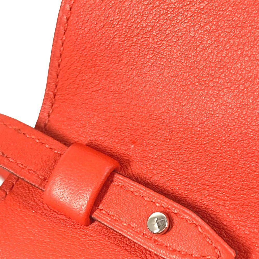 HERMES ショルダーウォレット 財布 ミニコンヴォワ イユール カバン フラップ ショルダーバッグ ポシェット ショルダーバッグ スイフト ユニセックス レッド系
